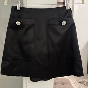 French connection Carey Embellished Satin Miniskirt